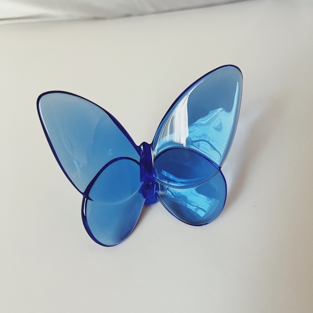 Baccarat blue butterfly